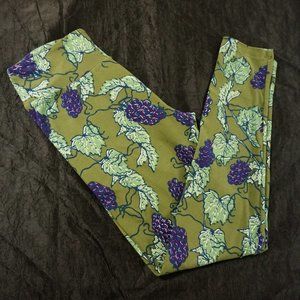 Lularoe Leggings One Size Purple & Green
